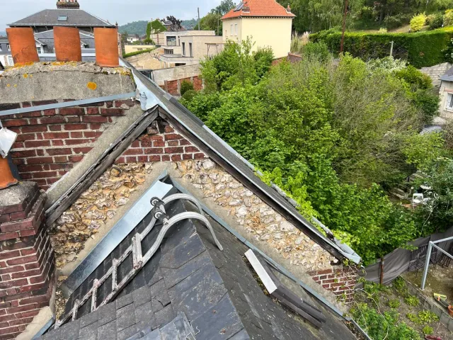 Démoussage et nettoyage d’une toiture à Rouen
